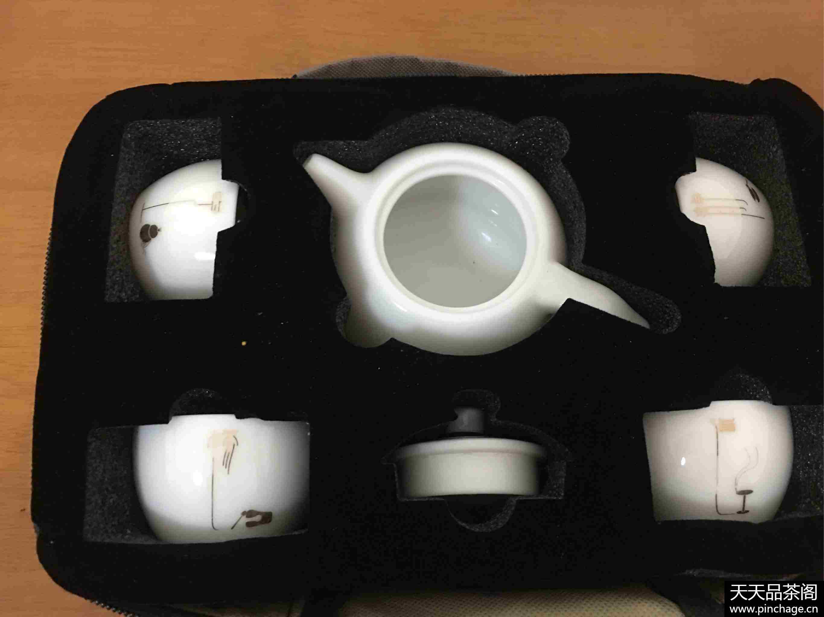 禅意白瓷旅行茶具