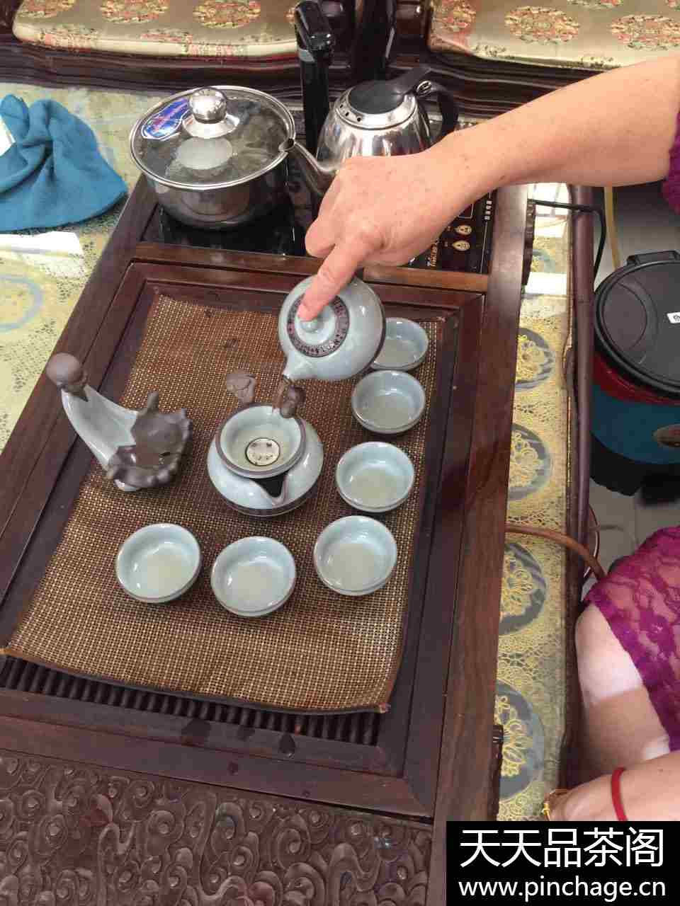 乐淘缘 陶瓷哥窑龙珠壶茶具套装