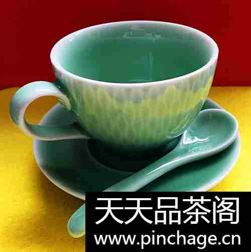 收藏易过 青瓷咖啡杯茶杯 茶具