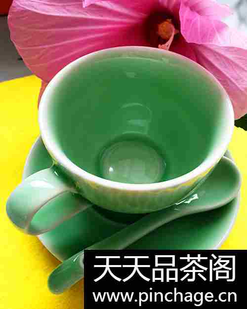 收藏易过 青瓷咖啡杯茶杯 茶具