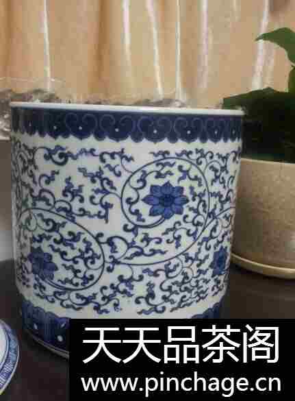 储物罐青花瓷茶叶罐普洱茶饼罐