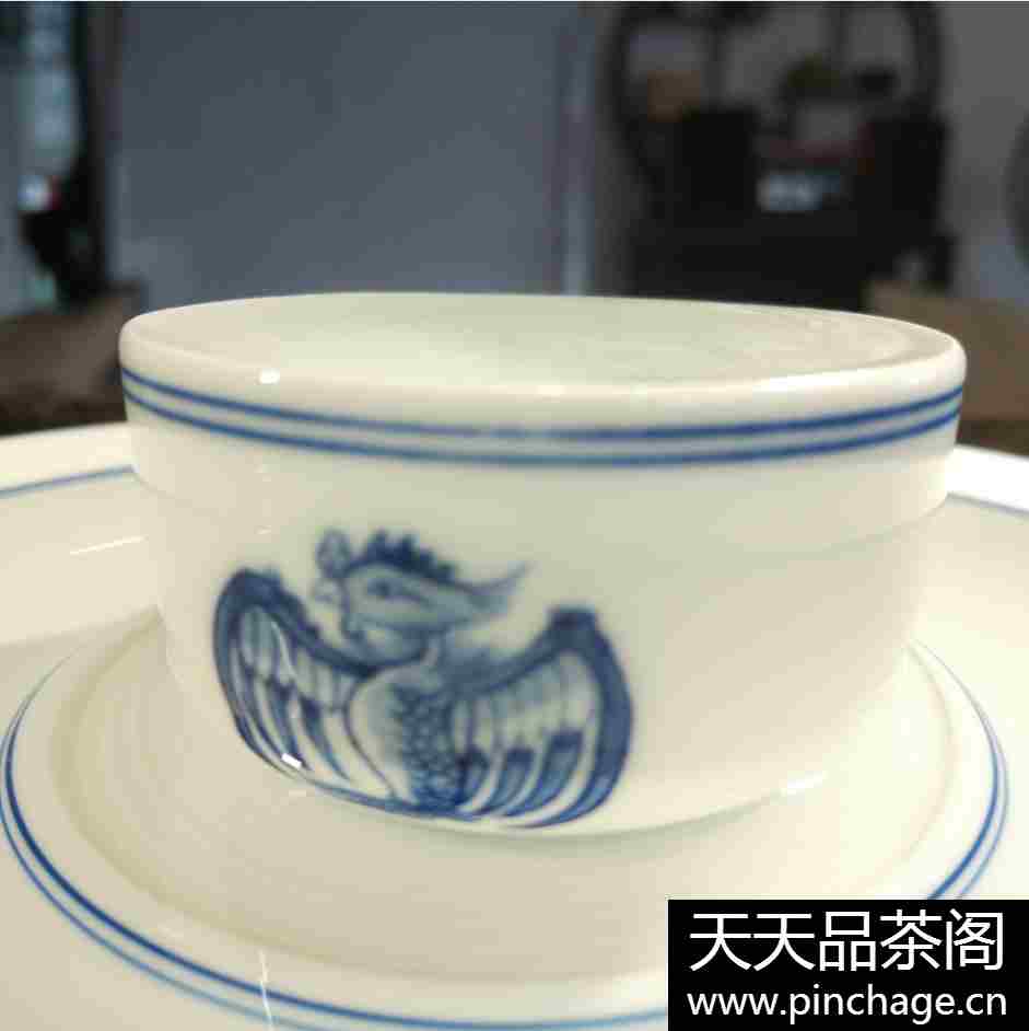 景德镇青花瓷小茶杯手绘功夫茶具