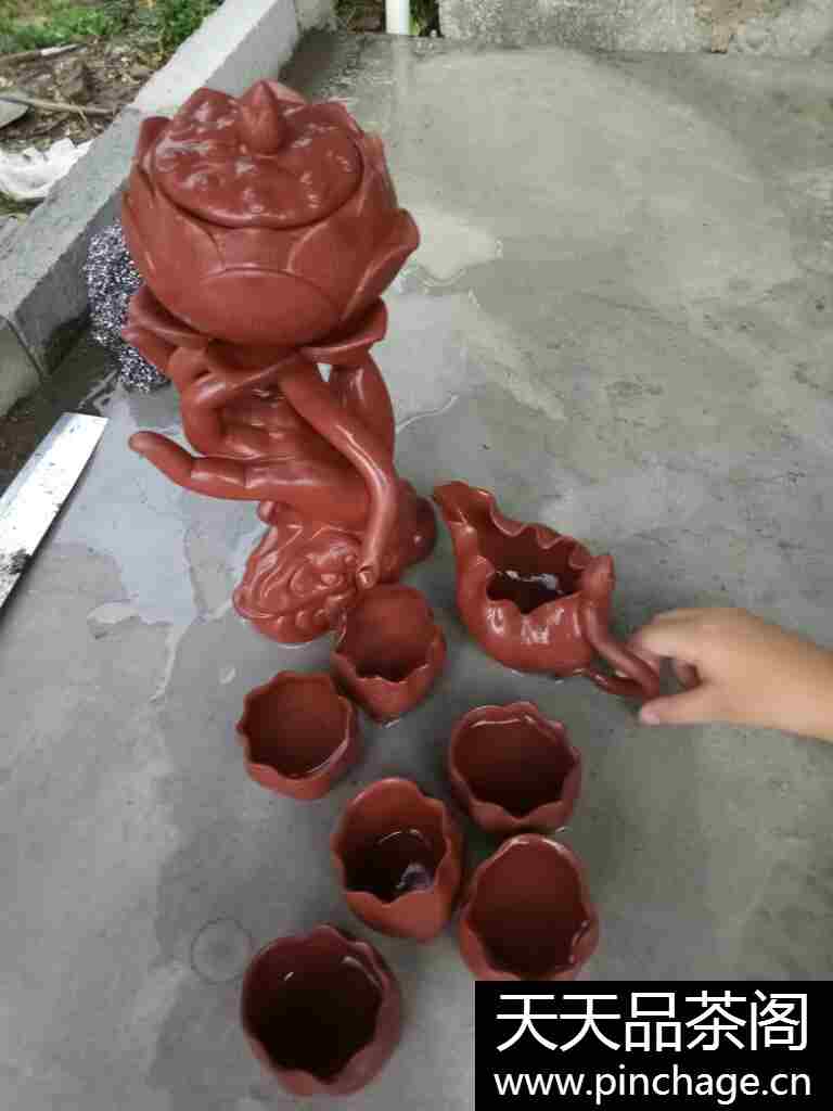 紫砂半自动茶具套装陶瓷功夫茶具