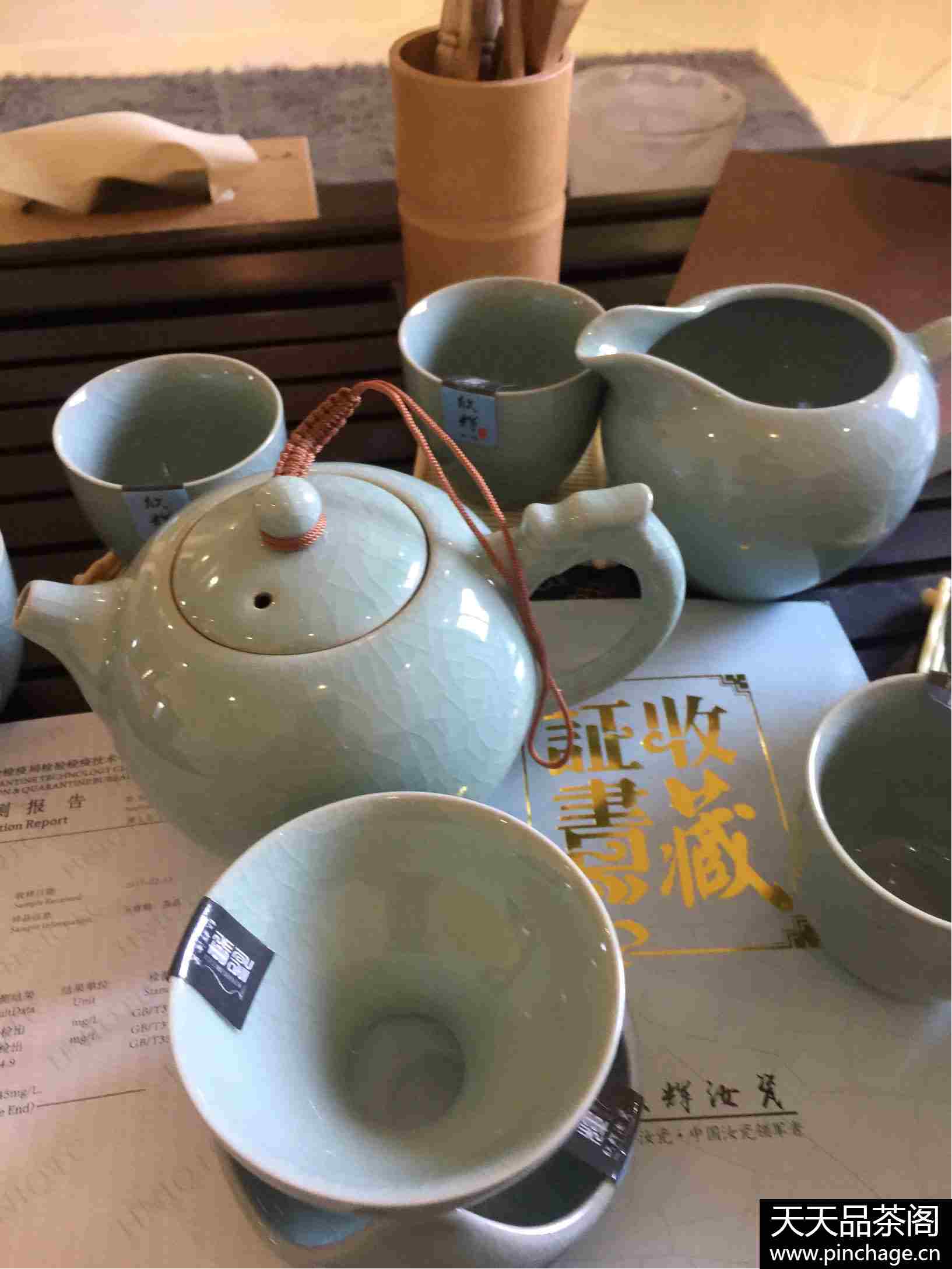 欣辉汝瓷原产地玛瑙釉茶具纯手工