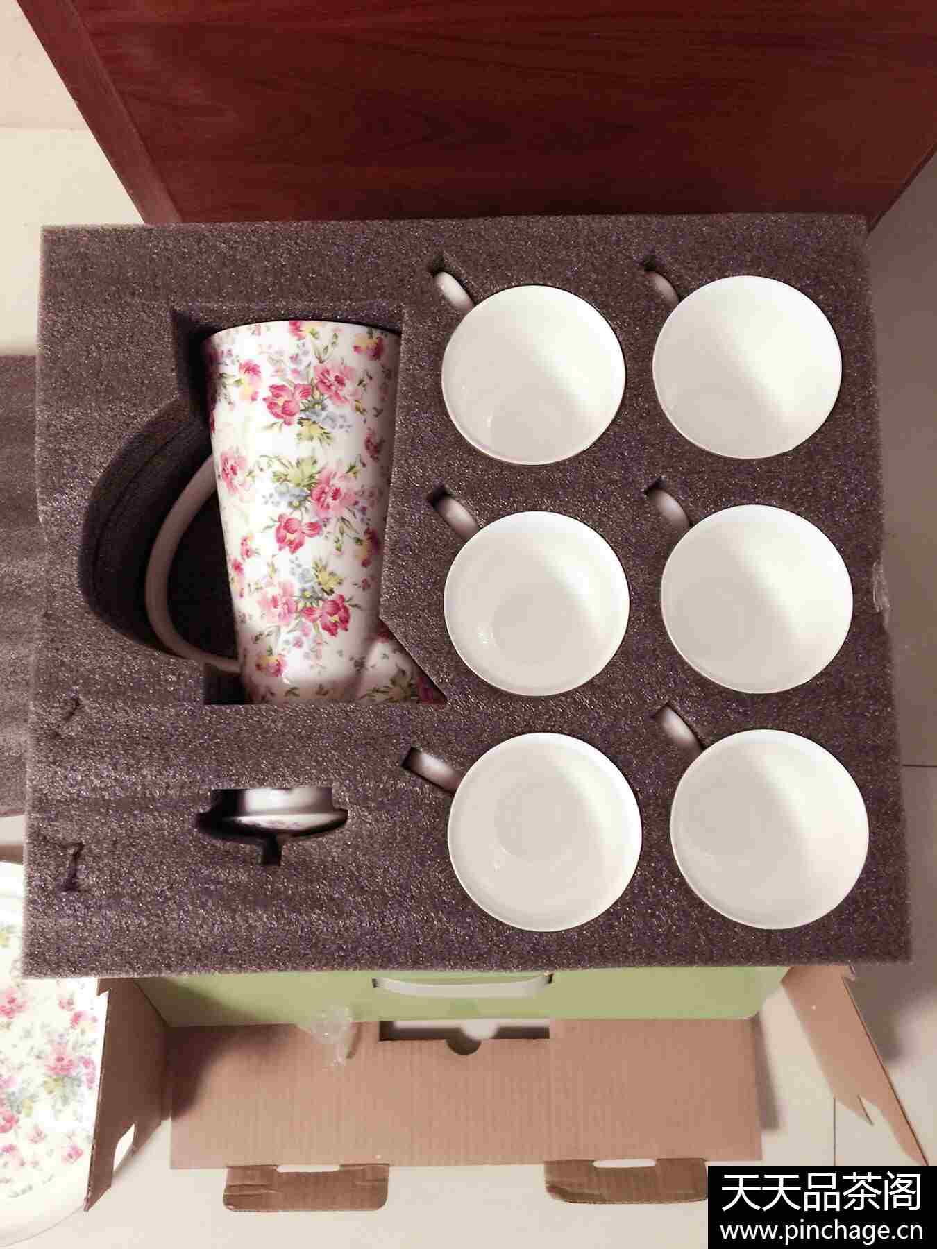 陶瓷凉水具茶具带托盘耐热