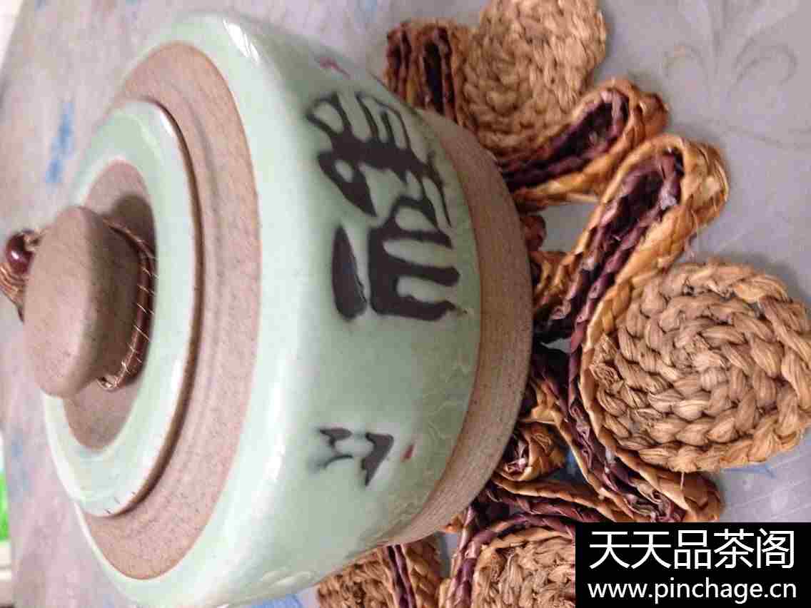 陶制仿古茶叶罐 茶道配件密封罐
